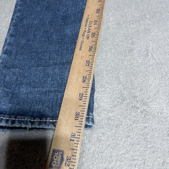 Silver Girlfriend Jeans‎ Womens 29 Blue Denim Super Stretch Whiskered Skinny - Picture 2 of 6